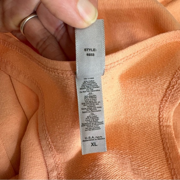 Next Level Women’s Vintage Light Orange 6933 Terry Racer Back Tank - Picture 6 of 6